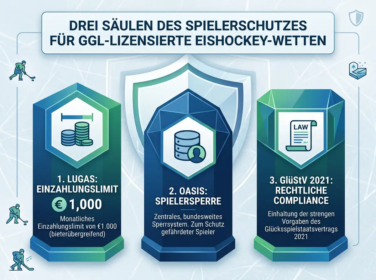Spielerschutz bei Bet365 Eishockey – LUGAS Einzahlungslimit OASIS Spielersperre und GlüStV 2021