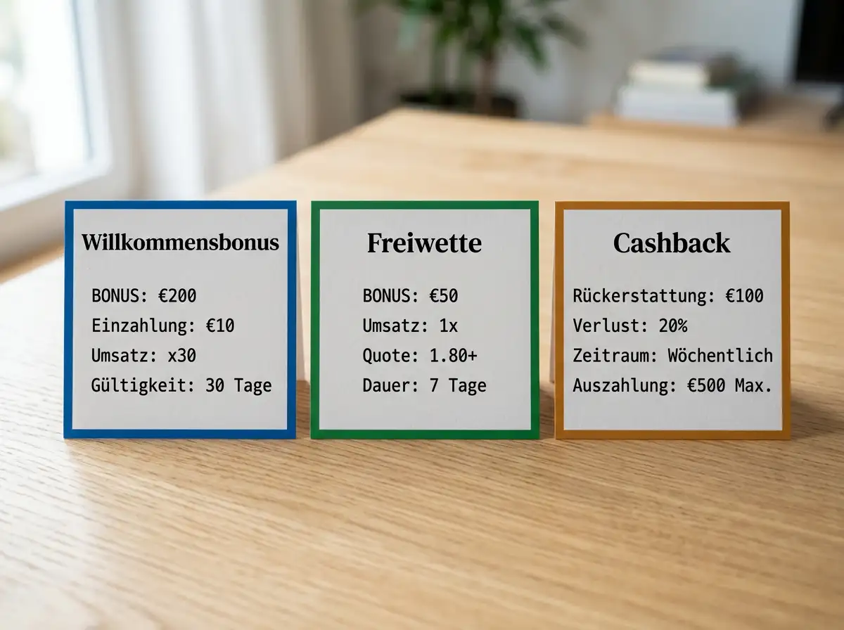 Vergleich verschiedener Eishockey Wettbonus Arten: Willkommensbonus, Freiwette und Cashback Angebote