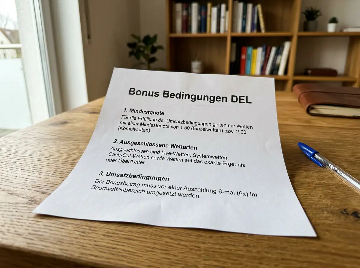 DEL Bonuseignung – Welche DEL Wetten für den Sportwetten Bonus Rollover qualifizieren