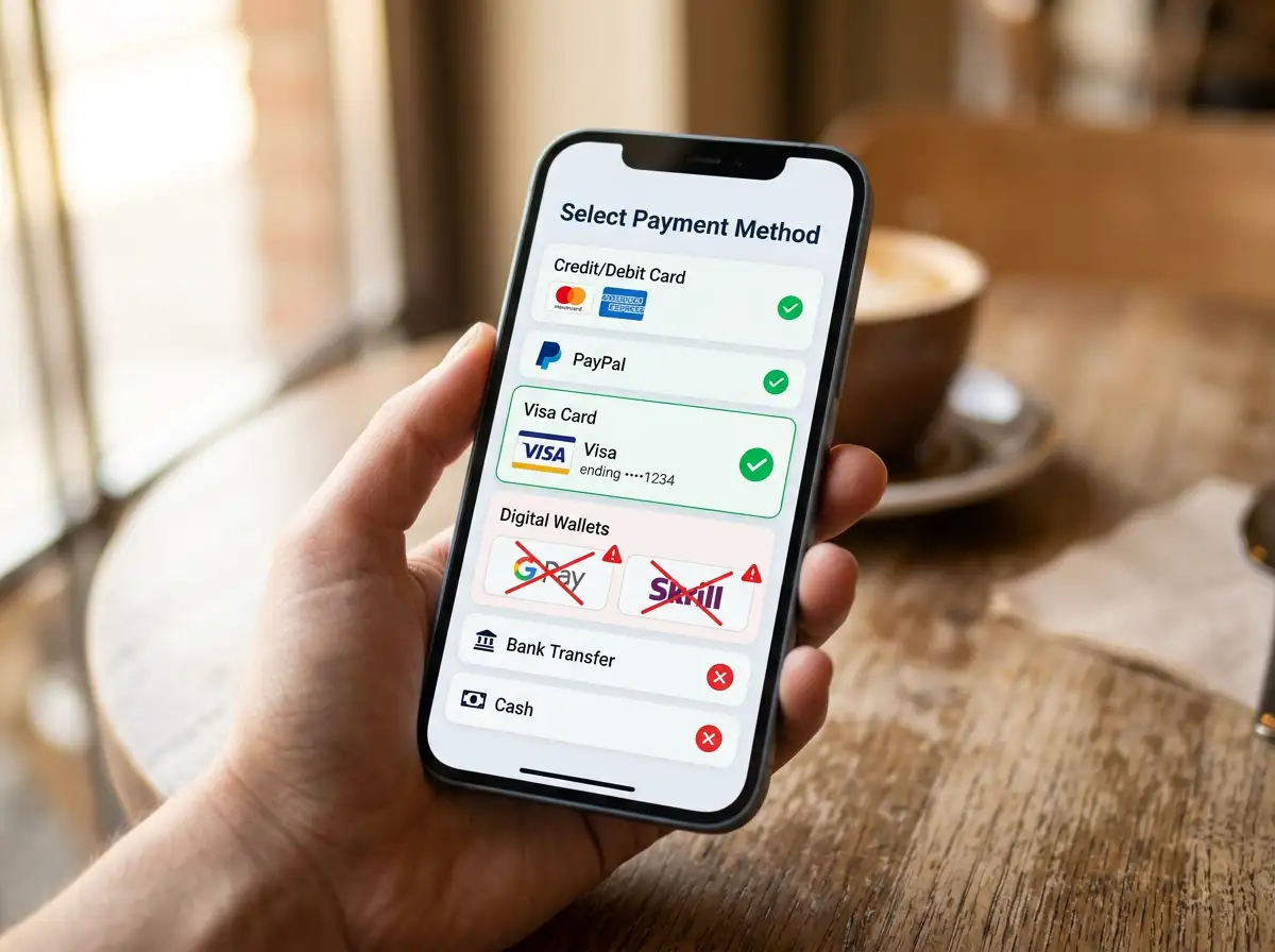 Bonusberechtigte Zahlungsmethoden in der Eishockey-Wetten-App – Vergleich von PayPal, Skrill, Visa und Banküberweisung
