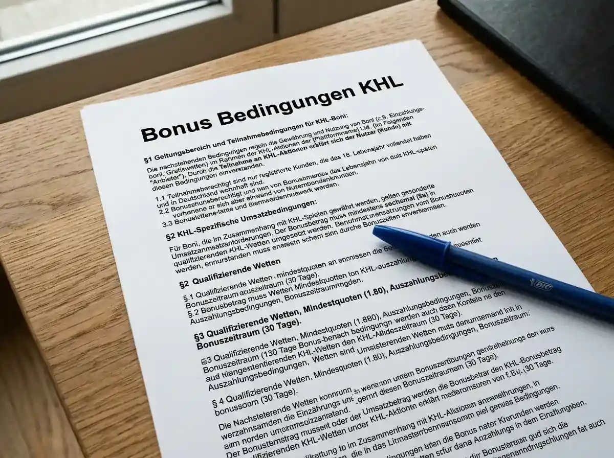 KHL Wetten Bonusbedingungen – Rollover Mindestquote und Einschränkungen bei Kontinental Hockey League Wetten