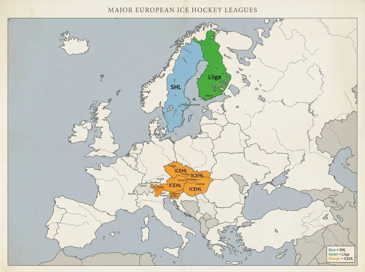 Europäische Eishockey Ligen KHL Alternative – SHL Liiga ICEHL und Champions Hockey League bei deutschen Buchmachern