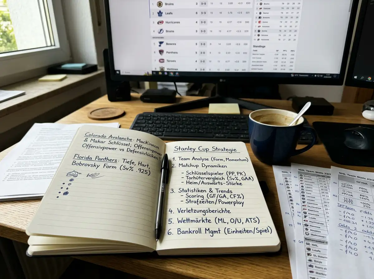 Stanley Cup Wettstrategie Aufbau – Strategische Nutzung von Sportwetten Bonus für NHL Outright Wetten mit Bonusplanung
